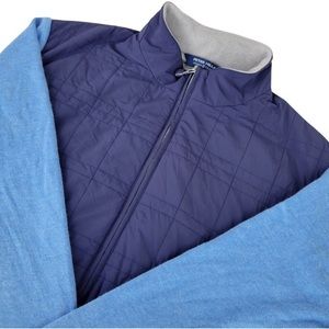 Peter Millar Crown Crafted Jacket Mens M Blue Stealth Light Insulated Cardigan